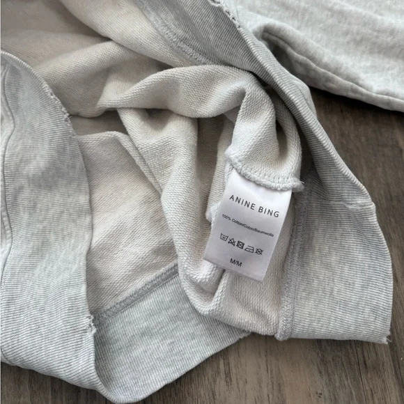 Anine Bing Sport Harvey Sweatshirt Hoodie Medium - Picture 7 of 11